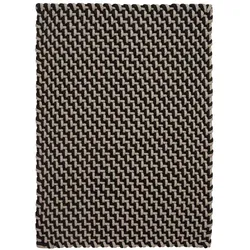 pad Outdoorteppich Pool 52 x 72 cm Polypropylen Schwarz, Braun Schwarz /