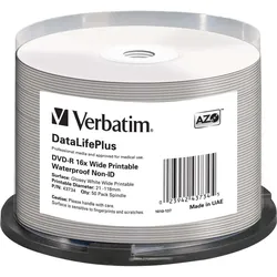 Verbatim DVD-R 4.7GB/120Min/16x 43734 (VE50)