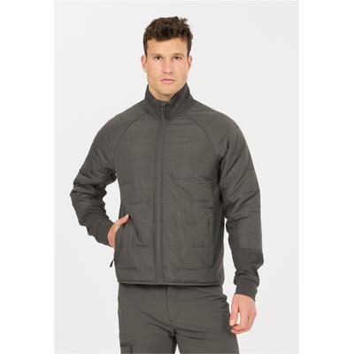 Outdoorjacke WHISTLER "Ari", Herren, Gr. S, grau (olivgrün), 100% Polyester, unifarben, normal, hoch geschlossener Ausschnitt, Jacken Outdoorjacke, Bionic Finish