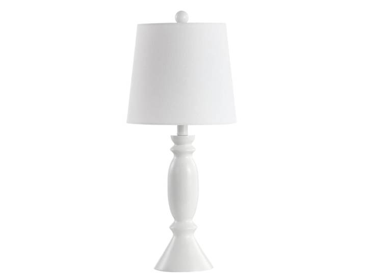 Lampe de table en résine, blanc