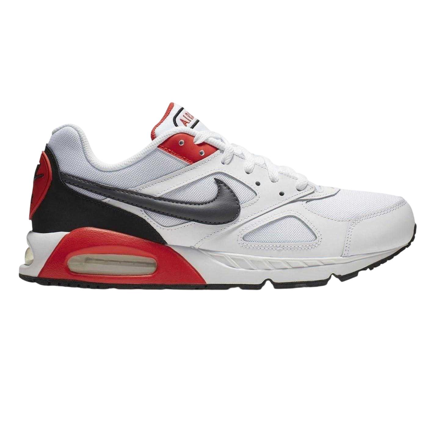 Nike - "Air Max" Sneaker für Herren, Leder (Weiß/Schwarz/Rot)