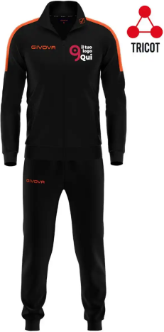 Tuta donna Revolution  triacetato, zip e tasche regular Personalizzate o neutre Givova