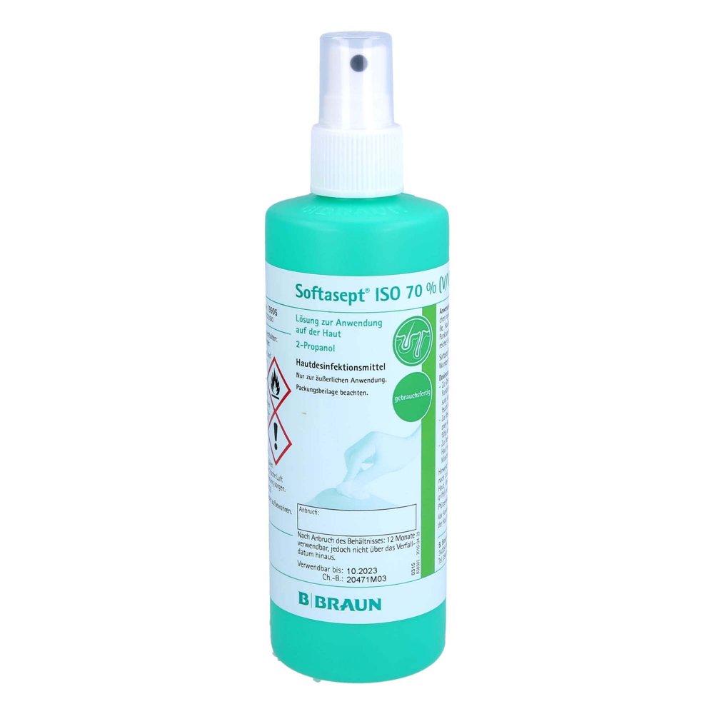 B. Braun Melsungen AG Softasept Iso 70% Lösung zur, zum Anwendung a.d.Haut 12372600