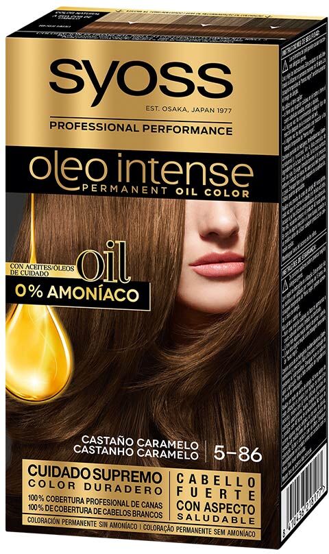 Syoss Olio Intense tinte sin amoniaco #5.86-castaño caramelo