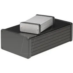 Hammond 1455Q1601BK Contenitore a profilo 163 x 120.5 51.5 (Gehäuse), Elektronikzubehör + Gehäuse, Schwarz