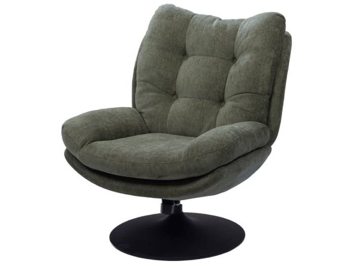 Fauteuil design et confortable pivotant vert
