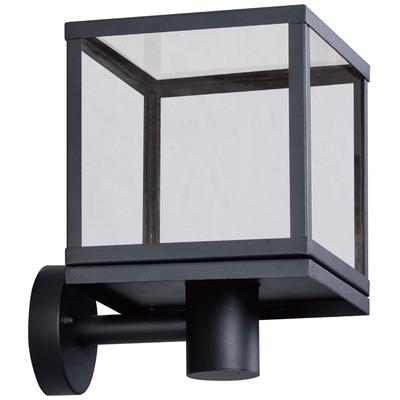 Außen-Wandleuchte SEGULA "Outdoor ANTIQUE up schwarz", schwarz, B:17cm H:24cm L:20,5cm, Leuchten, Klassisches Laternen-Design, Aluminium/PC, schwarz, ohne Leuchtmittel