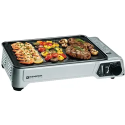 Tragbare Gasplancha 2300w Antihaftplatte + Transportkoffer KEMPER