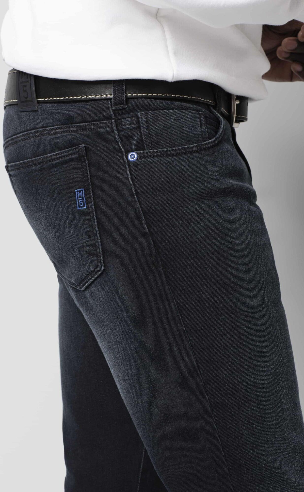Ledergürtel MEYER "Gürtel", Herren, Gr. 95cm, schwarz, Baumwolle, unifarben, Gürtel Ledergürtel, Größenverstellbar