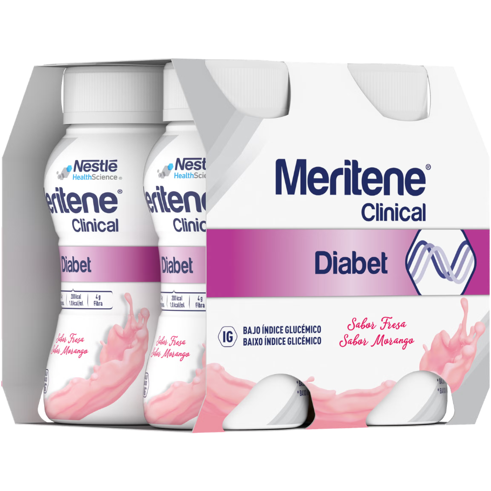 Resource Meritene Clinical Diabet, complemento alimenticio 4x200mL Strawberry