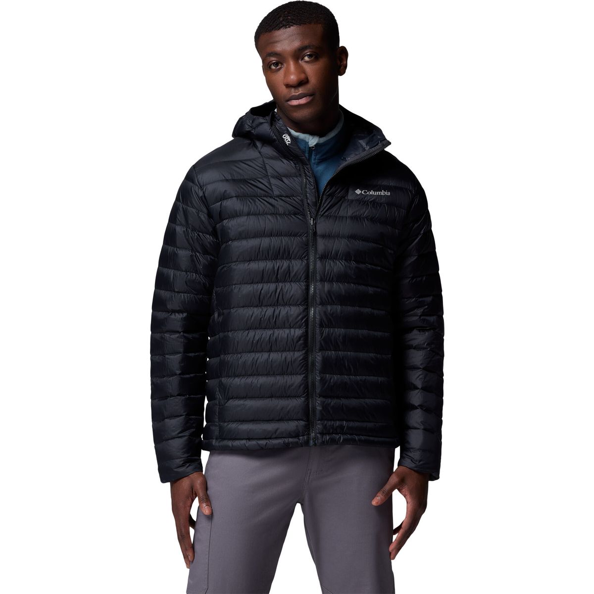 Columbia Men's Corelite Down Hooded Jacket black (010) L 213421-2134212-010-L