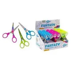 Wedo, Schere, Bastelschere FANTASY, sortiert, 30er Display für Rechtshänder, aus rostfreiem Edelstahl, bedrucktes (13 cm)