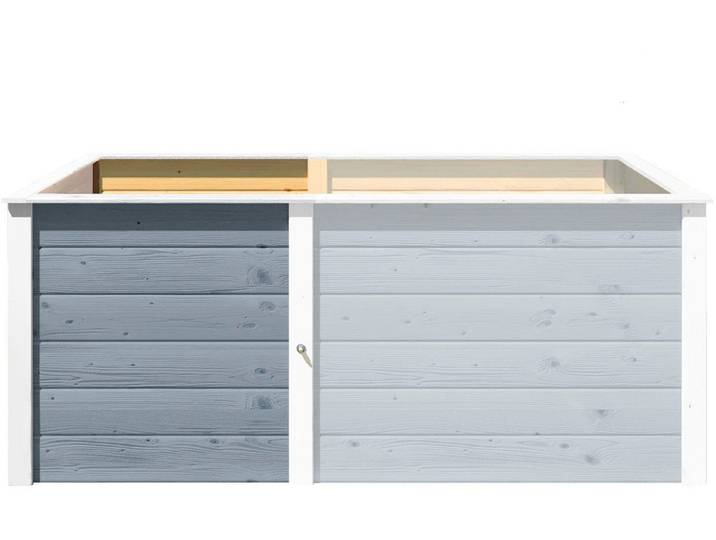 Hochbeet WEKA Modular , grau, B:67cm H:69cm T:69cm, Massivholz, Pflanzgefäße, Hochbeet, Ergänzungssatz, 21 mm, 67 cm