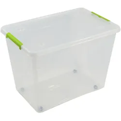 ArtPlast - Mehrzweckbox mit Rädern 58,5x39x41 cm Transparent - TUOBOX-Kollektion
