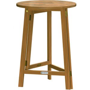 CASARIA Stehtisch 106784, akazie, Ø 80 cm, klappbar, Maße: 111 x 80cm (HxØ)