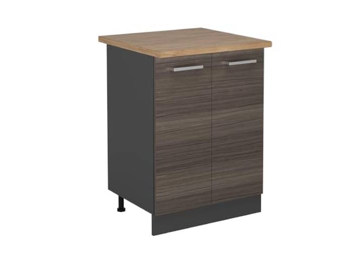 Vicco Küchenunterschrank R-Line, Edelgrau, 60 cm