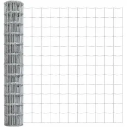 vidaXL Eurozaun 1,2 x 25 m PVC-beschichtetes Eisen