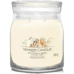 Soft Wool & Amber Signature Medium Jar 368g 2-Docht
