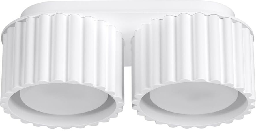 Sollux Lighting Plafonnier Aluminium Blanc Gx53 2 Aura Blanc 21x0x10cm