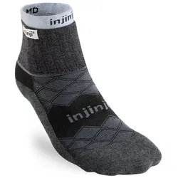 Injinji Herren Liner+Runner Mini-Crew schwarz