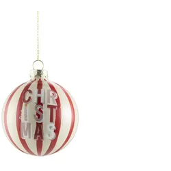 HOME STORY Weihnachtsbaumkugel   ¦ rot ¦ Kunststoff ¦ Maße (cm): H: 8  Ø: 8.0