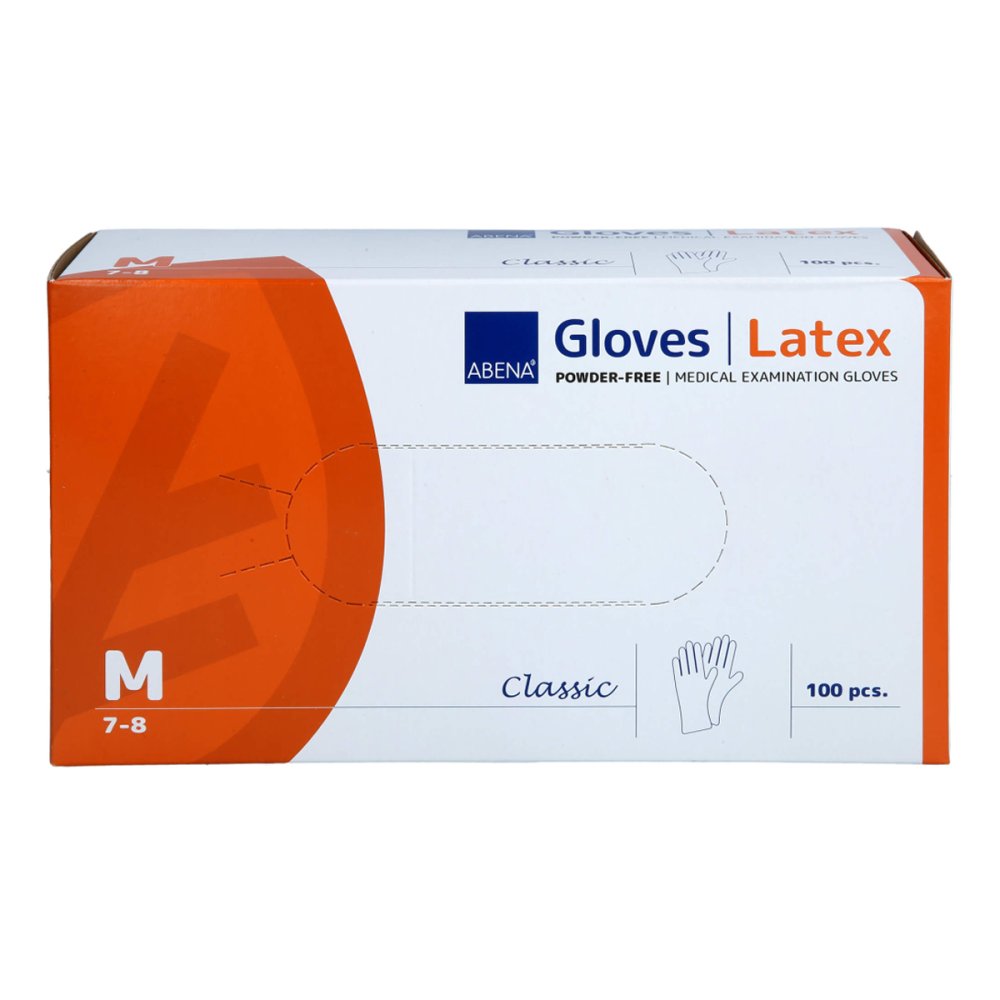 ABENA GmbH Latex-handschuhe Classic Unster.puderfrei M Natur 10414429