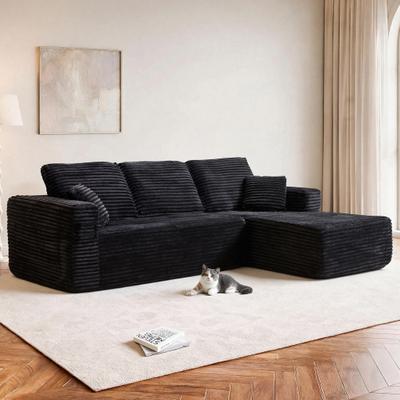 Kodotan sofa "100.39""Cloud Sectional Couch with R-Shape Chaise,Modern Modular Sofa wit Deep Seat,No Assembly Required,Compressed"