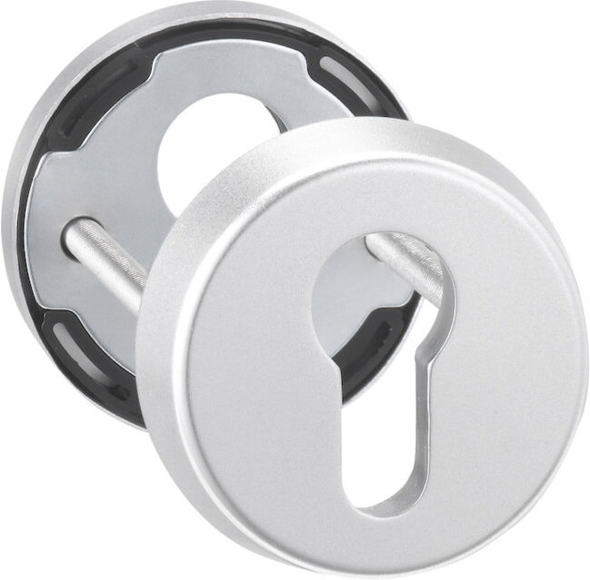 edi Rosace de protection pour clé 6533, PZ perforée RH12 inox mat ; Dieckmann (6533000000)