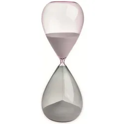TFA, Sanduhr, Sanduhr 30 cm, Weiss/Grau/Rosa