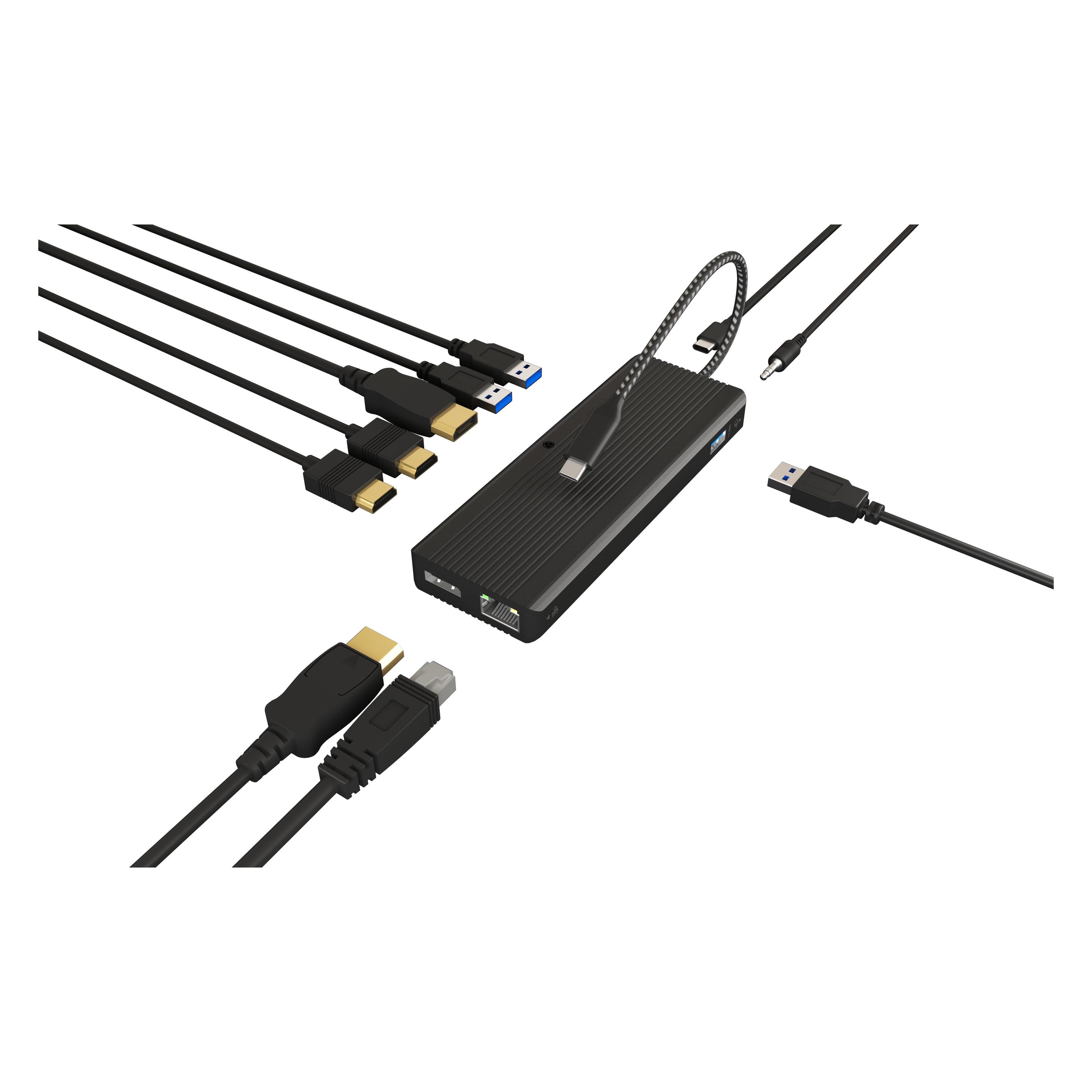 Icy Box IB-DK4080AC (USB-C, 10 Ports) (IB-DK4080AC)