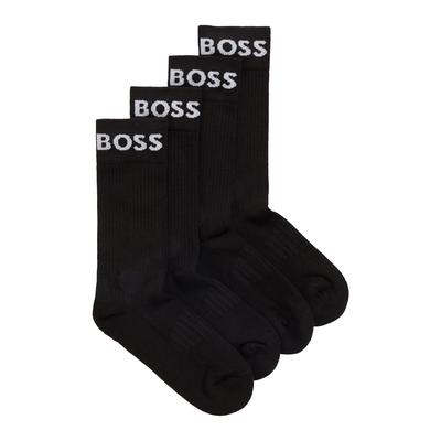 Sportsocken BOSS, Herren, Gr. 43-46, Sockengröße, schwarz, Baumwollmischung, Socken Sportsocken