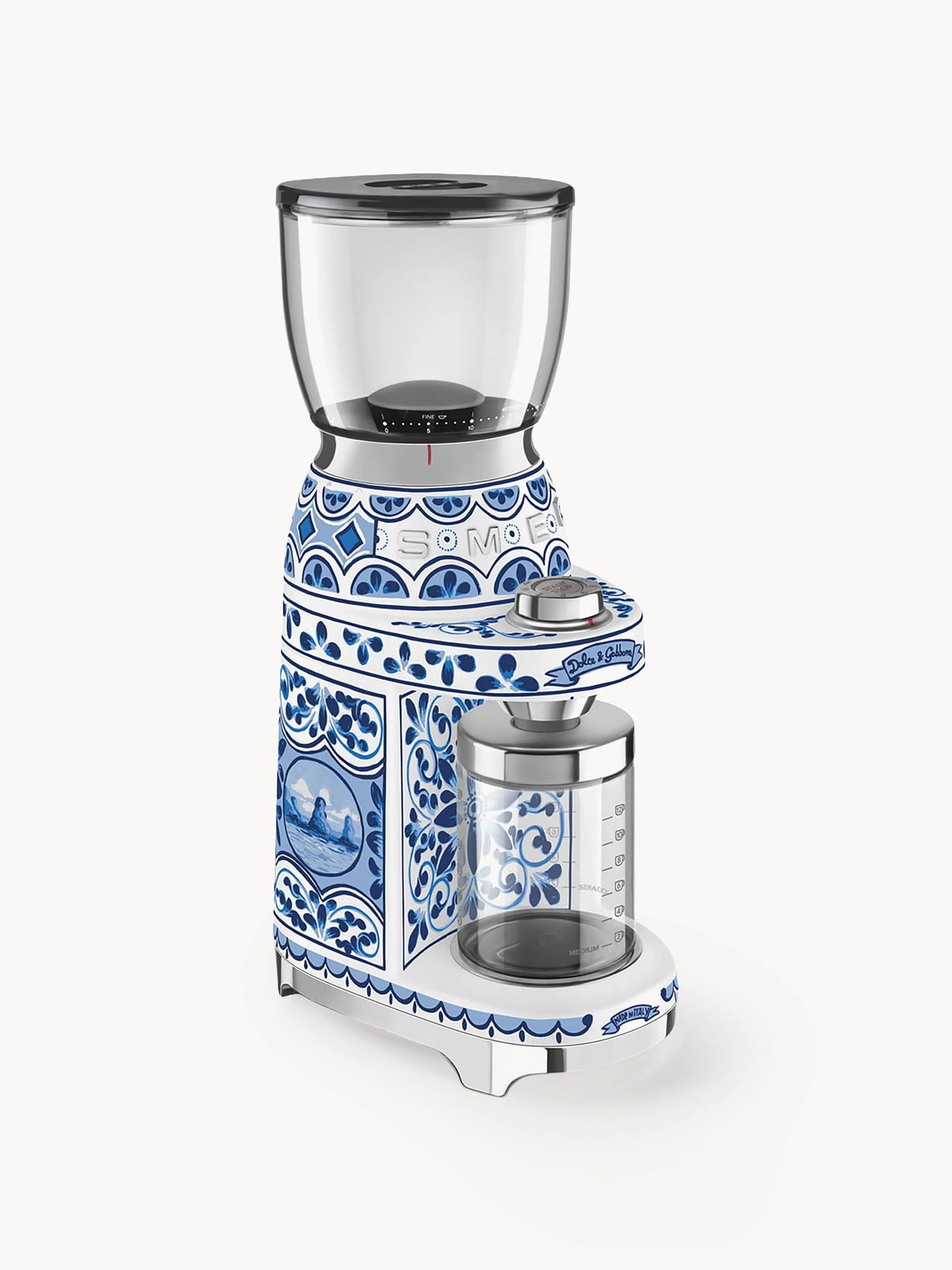 Smeg Elektrische koffiemolen Dolce & Gabbana Blu Mediterraneo