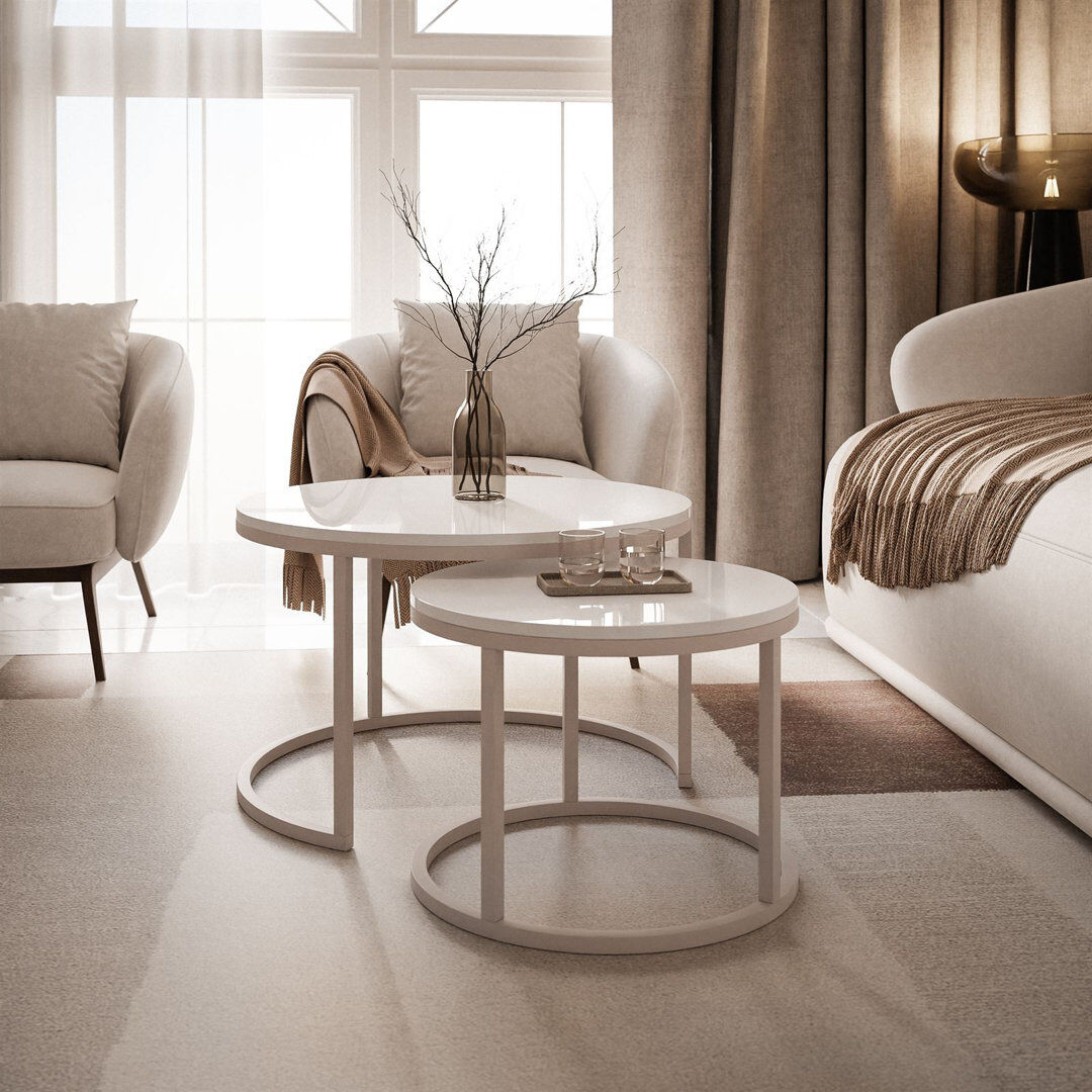 Ivy Bronx Adaliz Coffee Table White