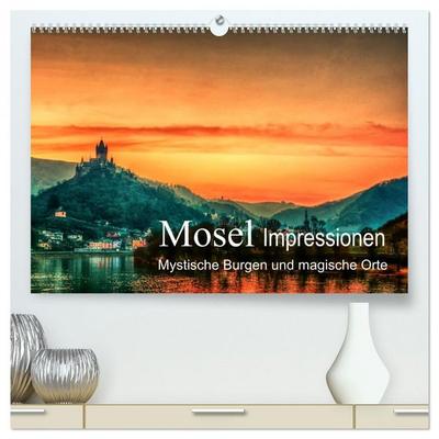Mosel Impressionen Mystische Burgen und magische Orte (hochwertiger Premium Wandkalender 2026 DIN A2 quer), Kunstdruck in Hochglanz