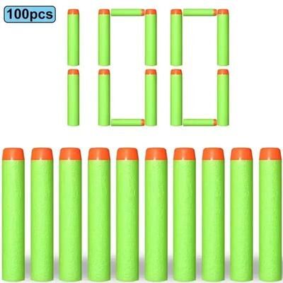 Uplifted Finds Refill Darts Bullets For Nerf N Strike Elite Series Blasters 100 Pcs Green