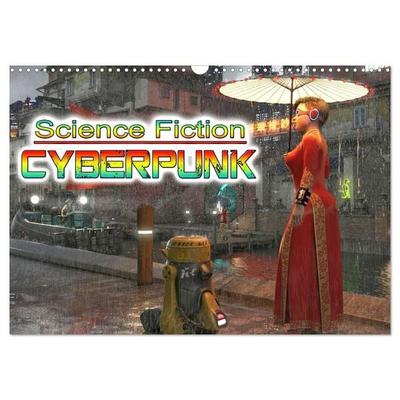 Science Fiction Cyberpunk (Wandkalender 2027 DIN A3 quer), CALVENDO Monatskalender