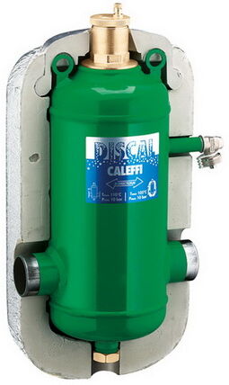 Caleffi Discal Mikroblasenabscheider 551083 DN 80 , boîtier en acier, DN 80 soudés, avec isolation