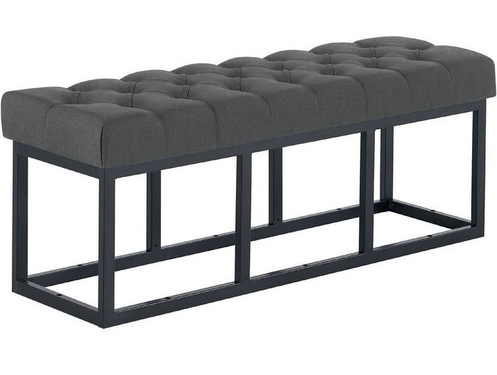 furnicato Sitzbank Amun 120x38x46 cm dunkelgrau (1-St)