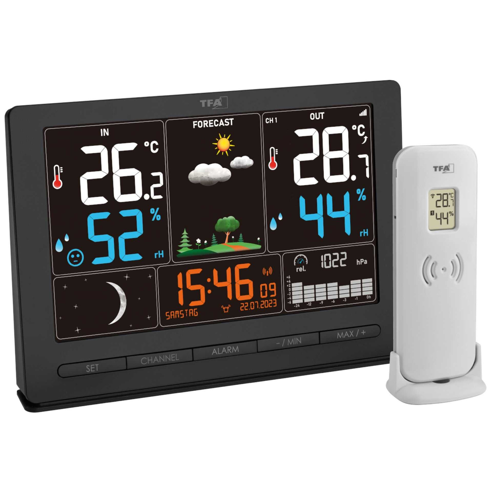 TFA Dostmann Funk-weerstation SEASON 2 met kleurenbeeldscherm, modelnummer 35.1118.01