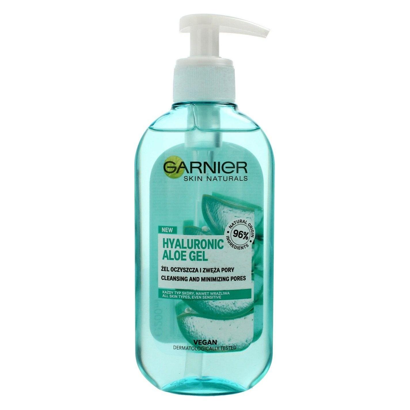 Garnier Hyaluronic Aloe Gel Cleansing Gel For Each Type Score 200Ml (Reinigungsgel, 200 ml) (0363951)