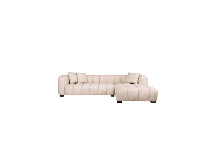 Hochwertiges Design Ecksofa „Novaro“ Cream Tweed Richmond Interiors
