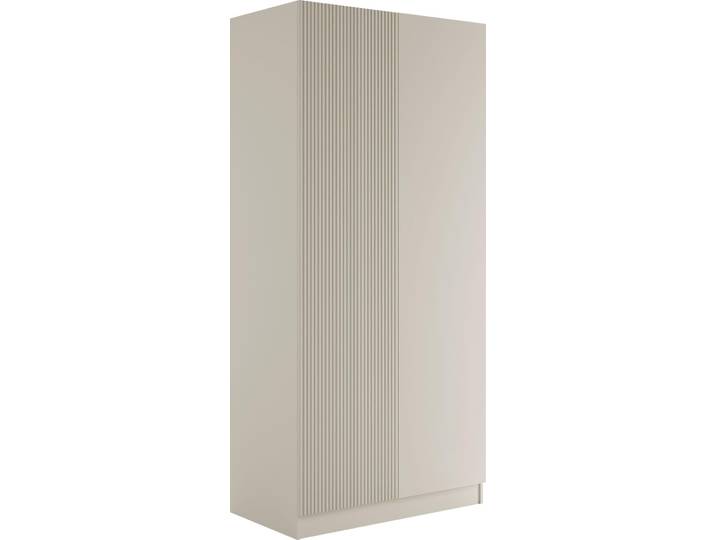 MIRJAN24 Kleiderschrank Como 2D, Stilvoll Schlafzimmer Kleiderschrank mit 2 Türen, Schlafzimmer, Kollektion (Farbe: Cashmere)