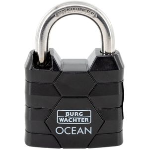 Burg-Wächter Vorhängeschloss Ocean 490 Ni, 44mm, mit 2 Schlüsseln, wetterfest