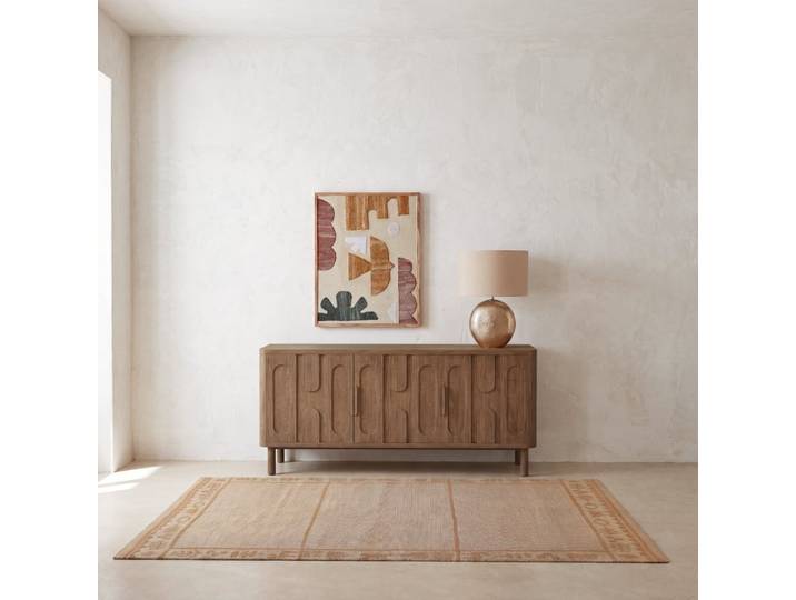 Tapis en jute à motifs, 160x230 cm