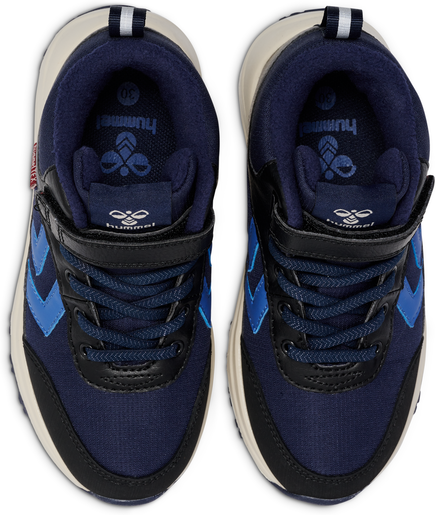 Sneaker HUMMEL "ROOT TEX JR", Jungen, Gr. 37, blau (dutch blau), Synthetik, Schuhe Sneaker, wasserdicht dutch blau 37
