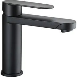 Reich Linnea Einhebelmischer Wasserhahn schwarz matt mit Schalter und Tüllen 50 x 165 x 105 mm