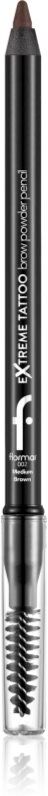 flormar Extreme Tattoo Brow Powder Pencil long-lasting eyebrow pencil with powder effect shade 002 Medium Brown 1.2 g