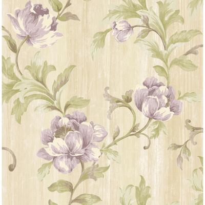 Seabrook Designs Priyanka Floral Trail Unpasted Wallpaper