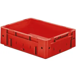 SCHULTE Lagertechnik Euro-Stapelkästen 30/40/12 cm rot, 30x12x40 cm