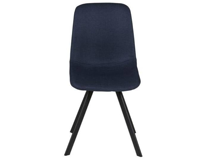 Chaise en tissu bleu marine